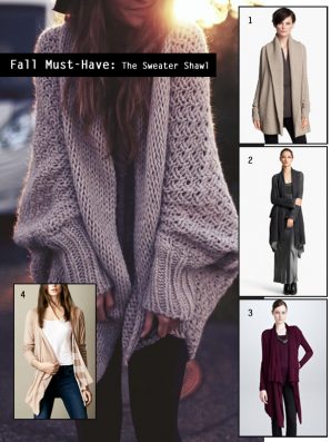Fall Must-Have: The Shawl Cardigan