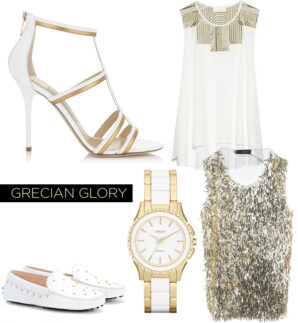 Grecian Glory: White and Gold Combos