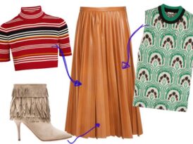 How to Wear a Leather Skirt