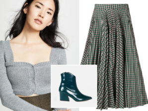 1 Skirt, 3 Looks: The Plaid Midi Skirt